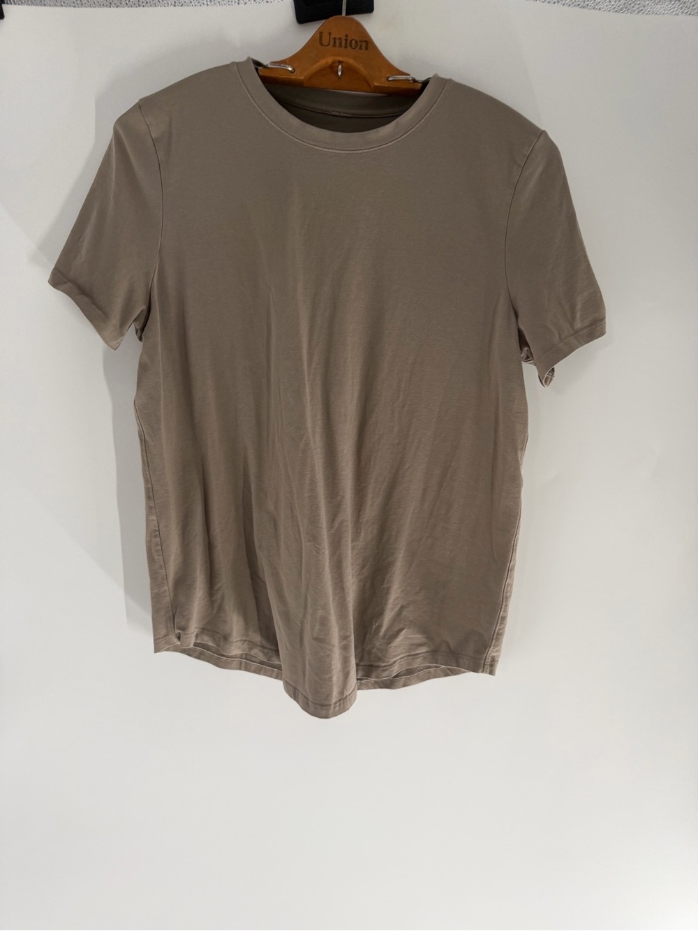 lululemon athletica Short Sleeve Crew Tee in Taupe
